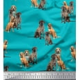 thumbnail image 1 of Soimoi Rayon Fabric Beagle,Cane Corso & English Cocker Spaniel Dog Printed Craft Fabric by The Yard 56 Inch Wide, 1 of 5