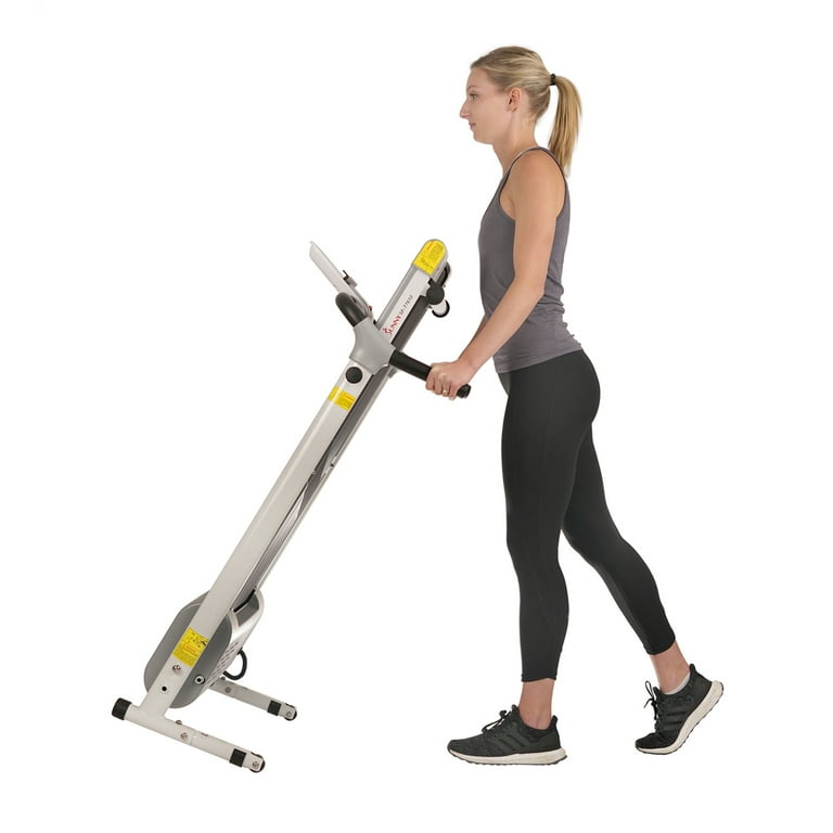 Sunny Health Fitness Easy Assembly Motorized Treadmill for Walking Running Home Gym Workout Exercise Foldable SF T7610