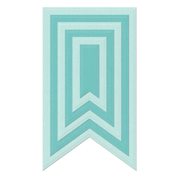 Lifestyle Nesting Dies 6/Pkg-Party Banners, .6"X1.8" To 3.1"X5.5"