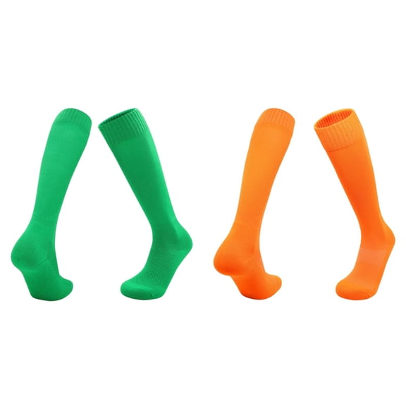 XEGLSBU 2 Pack Compression Socks Kids Big and Tall 20-30 Mmhg 2X Socks Compression Wicking Athletic Crew Socks for Boys Girls Sports Training (Size L)