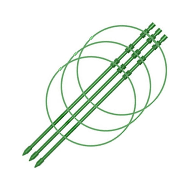 Monstrate Columna de barra de soporte de planta de Metal fuerte y duradera para el desarrollo de plantas saludables marco de escalada hortícola Jardín y Patio 45 vueltas altas y 28