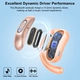 thumbnail image 3 of Open Ear Headphones, Open Ear Earbuds with Comfortable Earhook, 58H HiFi Stereo Bone Conduction Earbuds with Mic, Noise Cancelling,Bluetooth 5.4 Earphones, IP7 Waterproof Wireless Earbuds for Workout, 3 of 7