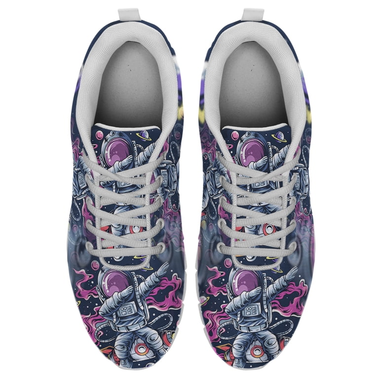 Men’s Purple White Rocket Running Trainer Sports Workout Athletic Sneakers Shoes Men main image 4