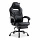 thumbnail image 1 of Garvee Gaming Silla, Reposapiés Retráctil, Lumbar y Reposacabezas Ajustables, Negro, 1 of 8