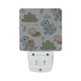 thumbnail image 2 of Cute Dinosaur with Backpack and Lotus Night Light 2 Pack LED Nightlight Plug into Wall Dusk to Dawn Sensor Soft White, 2 of 7