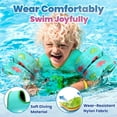 thumbnail image 4 of HEY! SPLASH Swim Vest, Kids Swim Vest Water Wings Swim Arm Band with Shoulder Strap and Secure Buckle, Swimming Wings Kids Pool Float Vest for 33-70 lbs Children, Light Green Dinosaur, 4 of 8