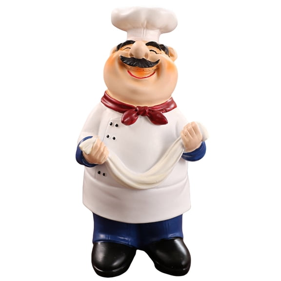Cook Figurine Tabletop Decoration Resin Statue Ornament Suitable For Kitchen And Living Room Space