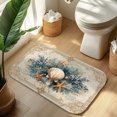thumbnail image 6 of 1pc Sea Shells Absorbent Non-Slip Bathroom Thickened Flannel Rug Decor,Soft,Quick Drying,Suitable For Indoor/outdoor Use,Bathrooms,Bedrooms,Kitchens,Terrace,Laundry Rooms,16"x24", 6 of 7