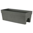 thumbnail image 1 of DCN Plastic DCN352704 27 in. Self Watering Rail Planter Slate, 1 of 1
