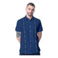 thumbnail image 1 of Camisa De Hombre De Manga Corta Bordada Guayabera, 1 of 8