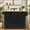 Black, variant on ZZBIQS Kitchen Island Cart with 2 Adjustable Shelves, 3 Drawers, Spice Rack, Mobile Kitchen Storage Cabinet Coffee bar with Lockable Wheels, Brown
