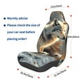thumbnail image 3 of Fuzoiu Wolf Family Winter Wonderland Print Elastic Car Seat Covers, Seat Cover Protector,Universal Fit Interior Covers for Most Cars,Washable Seat Cover Non Slip for SUV,Sedan,Van, 3 of 5
