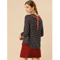 thumbnail image 3 of INSPIRE CHIC Blouse Douce à Manches Longues pour Femmes, Mignonne, à Volants, Col Peter Pan, 3 of 6