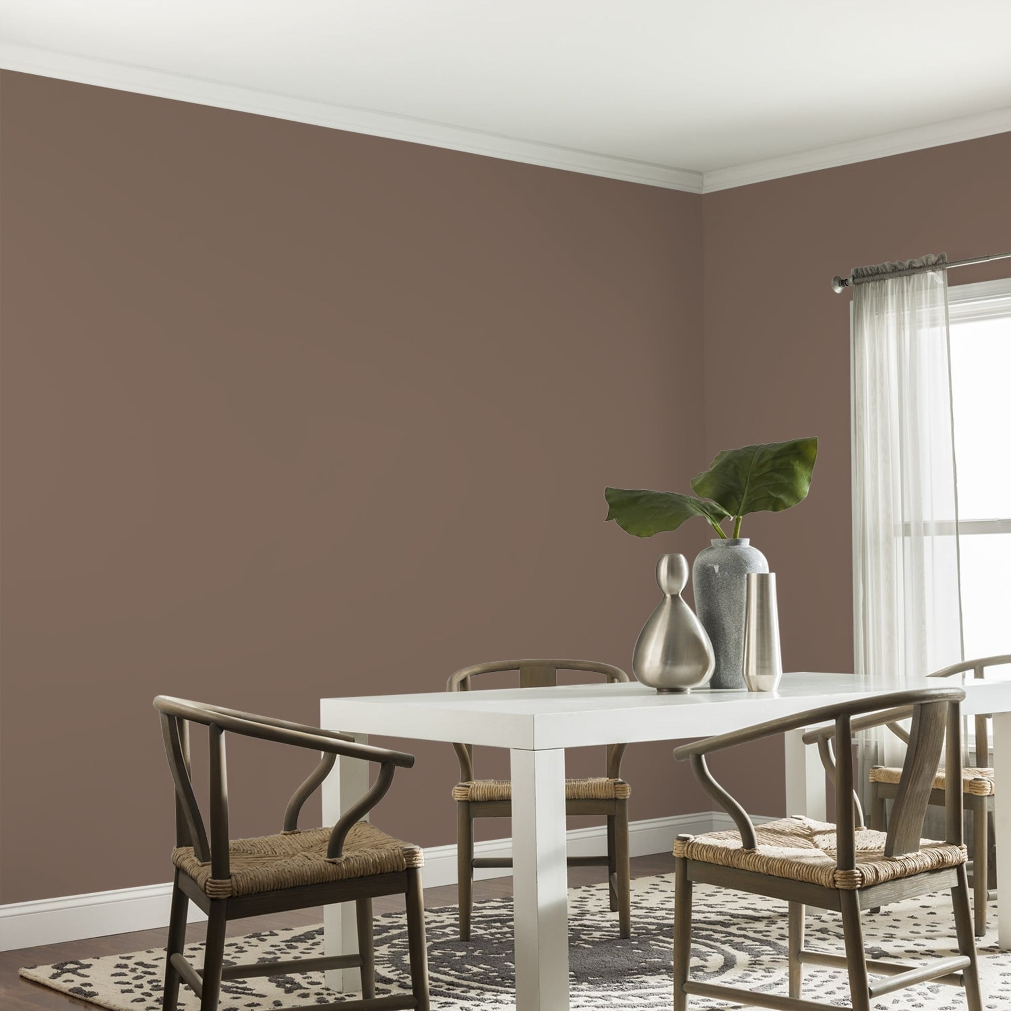 Glidden HEP Warrior / Brown, Eggshell Interior Paint with Primer, 1 Quart