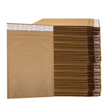 UOFFICE HoneyComb All Paper Padded Shipping Mailers (100 Count, #5 - 10.5" X 15")