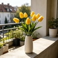 thumbnail image 5 of Artificial Tulips Rustic-Style Faux Stems - Decorative Blooms for Floral Arrangements, Wedding Photography Prop, Yellow, Ccwuwei, 5 of 6
