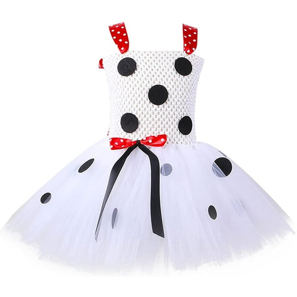 Tulle Robe Minnie Enfant Fille Deguisement Robe de Princesse Rouge Jupe à  Pois Bébé Fille avec Bandeau Carnaval Cosplay Costume Anniversaire  Halloween