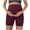 Wine, variant on Bixock Women's Maternity Leggings Casual High Waisted Over The Belly Workout Yoga Activewear Pregnant Short Pants