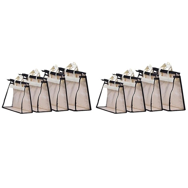8x bolso de mano transparente transpirable para mujer, bolsa de almacenamiento con cubierta antipolvo, Compatible con Protector a prueba de humedad y polvo Tr