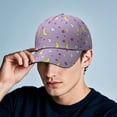 thumbnail image 4 of Playful Cartoon Baseball Cap – Kids Sketch Graffiti Design with Rocket and Galaxy Pattern, Adjustable Snapback Hat, Cute Fun Style, 4 of 6