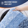 thumbnail image 6 of Buganda Microfiber Bathroom Rugs, 17"x47" Navy Blue Luxury Extra Soft and Absorbent Bath Mat, Non-Slip Plush Bath Carpet, 6 of 7