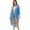 Blue, variant on Women's Crochet Long Vest Boho Sleeveless Kimono Cardigan Swimwear Cover up