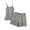 Gray, variant on Women's Modal Pajama Set Soft Sleepwear & Loungewear, Loose-Fit Camisole and Shorts Comfort Pjs Blue