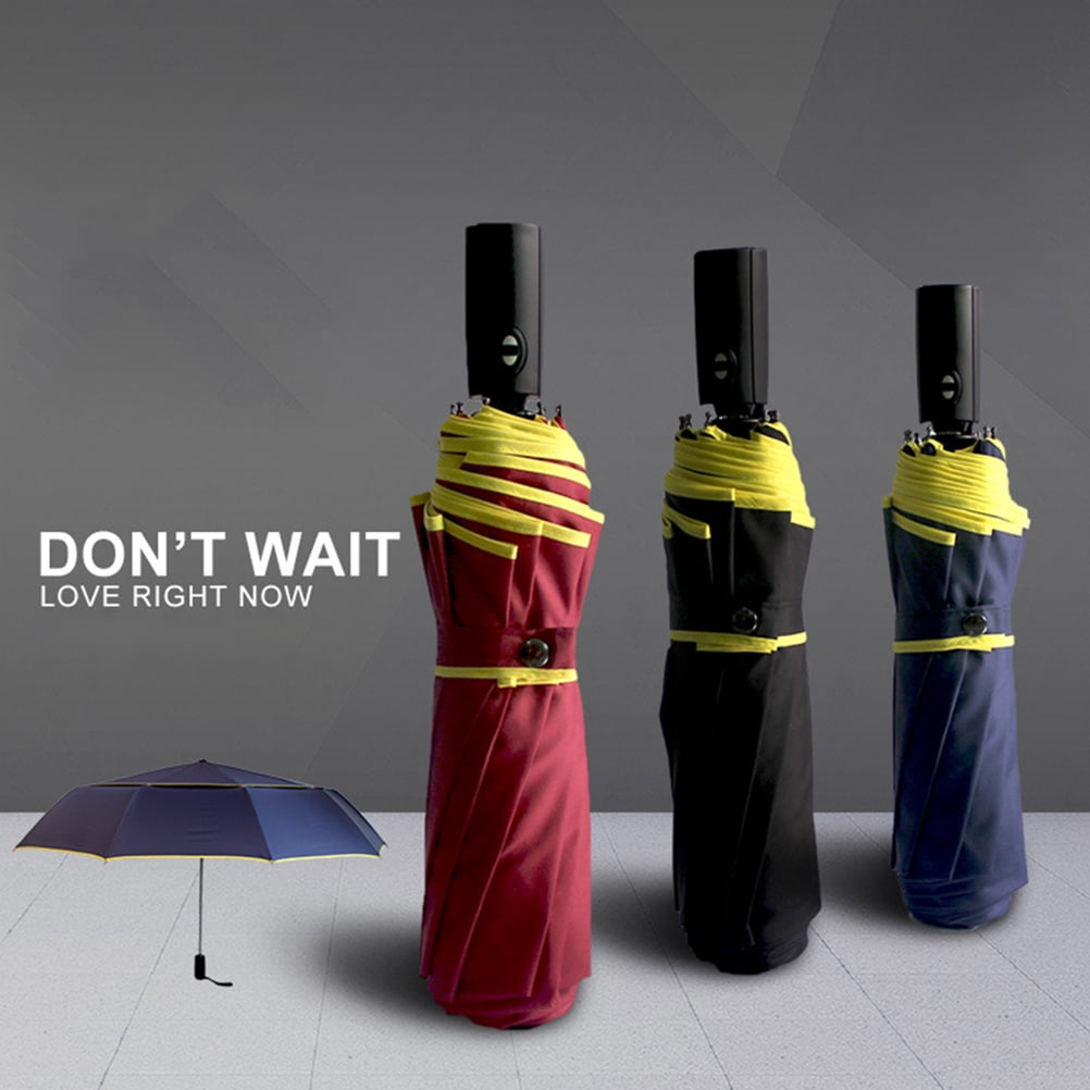 Double Canopy Vented, Water-resistant, Extra Large for Women & Men Windproof Giant Umbrella