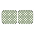 thumbnail image 7 of Balery 2 Piece Daisy Plaid Green Car Windshield Sun Shade|Foldable Front Windshield Shade for Car Front Window for Most Sedans SUV Truck-Medium, 7 of 7