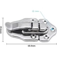 thumbnail image 5 of Toggle Clasp Latches Toggle Lock Lever Clasp for Jewelry Box Gift Boxes Toolbox Suitcase and Chest - Silver, 5 of 5
