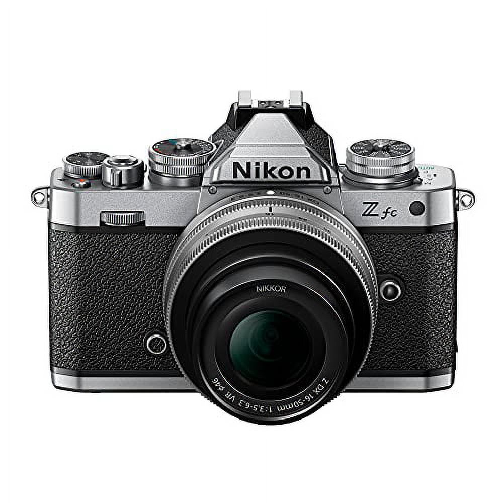 Nikon Z fc DX-Format Mirrorless Camera Body w/NIKKOR Z DX 16-50mm f/3.5-6.3 VR - Silver - image 4 of 5