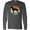 Charcoal Grey, variant on Inktastic Vizsla Dog Retro Sunset Long Sleeve T-Shirt