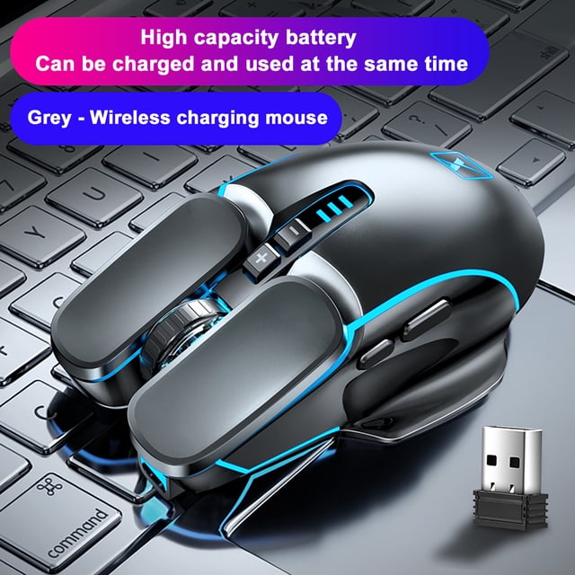 XWSHYW Aparatos Electrónicos Ratón Óptico Inalámbrico Usb M215 de 2,4 Ghz para Juegos de Ordenador, Recargable