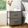 thumbnail image 2 of Canddidliike Night Stand for Bedroom, End Table with Open Shelf, Drawer Dresser, Nightstand Side, Gray, 2 of 7