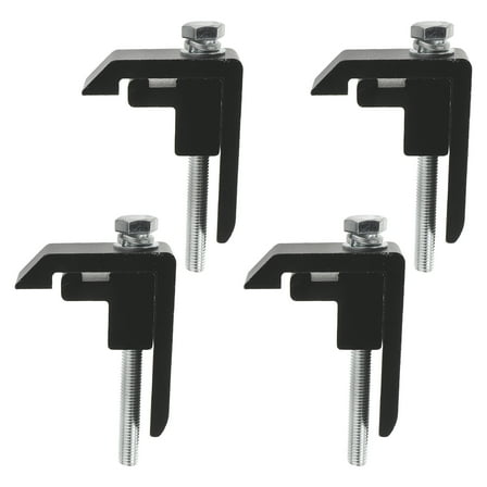 OUNONA Heavy Duty Aluminum Truck Clamps for Utility Track Mounts, Camper Shell Topper, and Truck Bed Cover Accessories