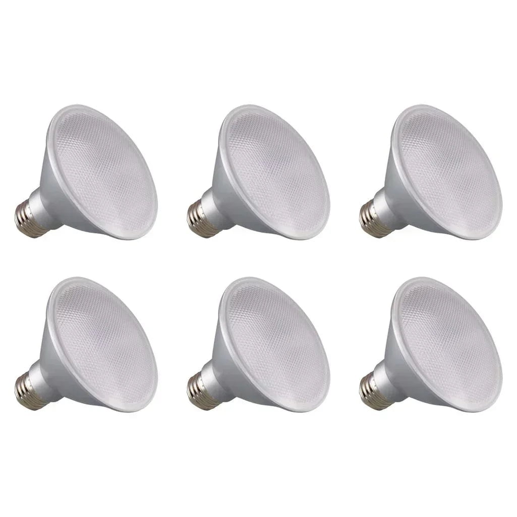 SATCO S29421 PAR30SN Reflector LED Bulbs 12.5W 120V 3000K 1000 Lumen E26 Medium Base Dimmable WET Location (6 Pack)