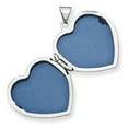 thumbnail image 2 of 925 Sterling Silver Rhodium-Plated 21mm Heart Locket, 2 of 7