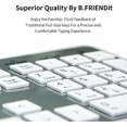 thumbnail image 3 of BFRIENDit Wired USB Keyboard , Comfortable Quiet Chocolate Keys , Durable Ultra-Slim Wired Computer Keyboard For PC ,, 3 of 5