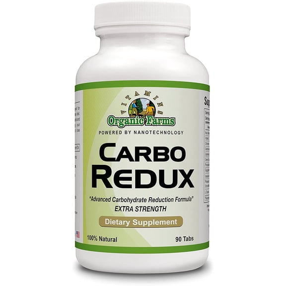 Carbo Redux - Extra Strength - 90 Tabs - Dietary Supplement - 100% Natural