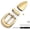 Shiny Brass, variant on Minimal Vintage Belt Buckle Set, 3-Piece, 3/4 Inch Width, Screw-On Design HRBK PT120 (Shiny Brass, 3/4 Inch)