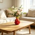 thumbnail image 6 of Ceramic Dragon Fruit Vase,Novelty Red Fruit Shaped Flower Vase,Decorative Desktop Centerpiece for Home Kitchen Living Room Office Table, 6 of 6