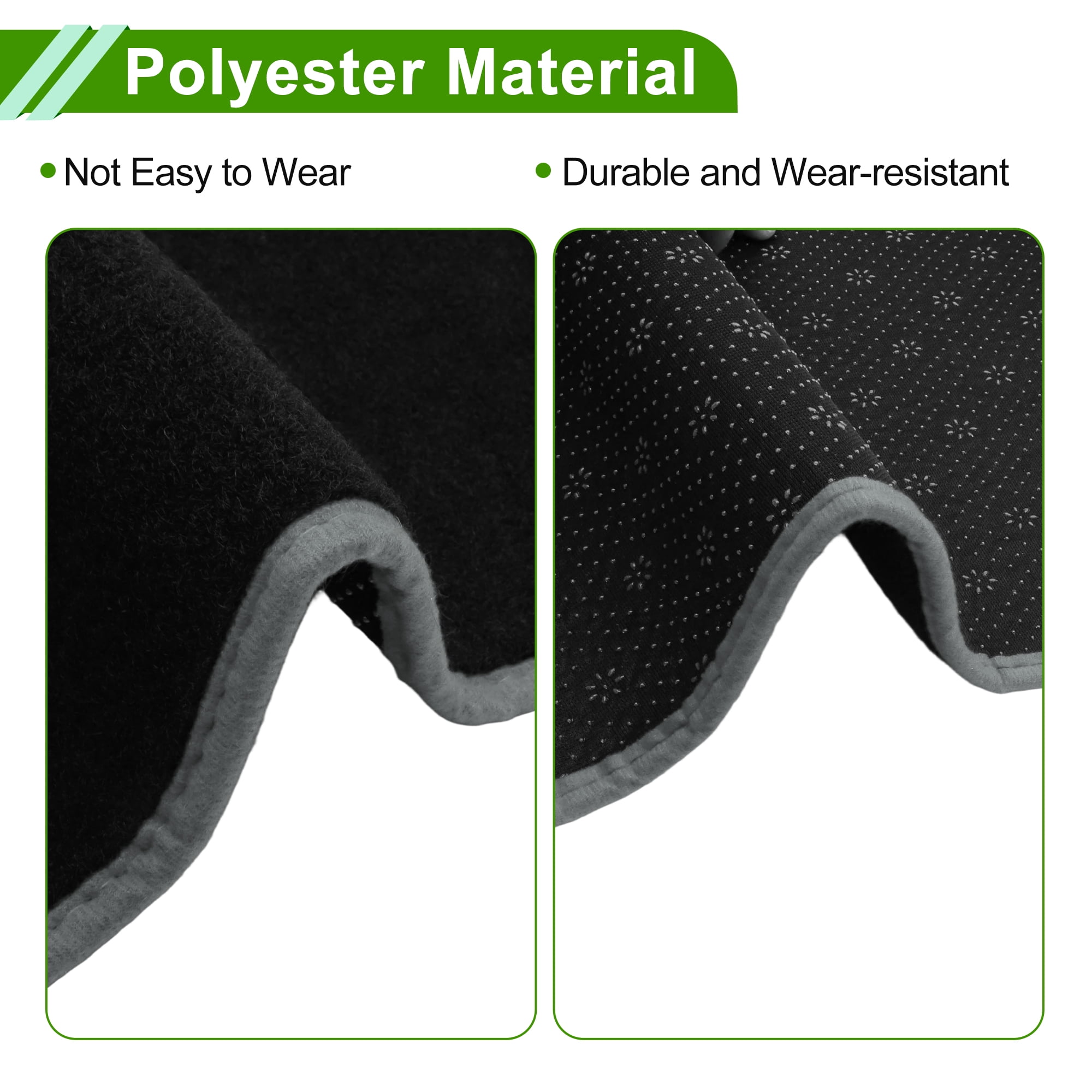 Unique Bargains Dash Cover for Ford Maverick 2022-2025 No Hud Dashboard Cover Car Interior Anti-Slip/Anti Dust Polyester Black with Gray Edge 1 pcs