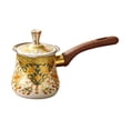 thumbnail image 1 of lingqin Coffee Pot Melting Pot Comfortable Handle with Lid Easy to Clean Kitchenware Tea 900mL, 1 of 9
