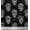 Black, variant on Soimoi Crepe Silk Fabric Skull Block Printed Fabric 1 Yard 42 Inch Wide