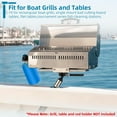 thumbnail image 3 of Grill Mount Rod Holder Mount for Boat Marine Rectangular Grills/Single Mounting Bait/Filet Tables/Boat Cutting Board, All-Angle Adjustable Level Table Mounting,for Fishing Boat BBQs Barbecue, 3 of 6