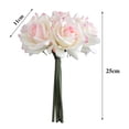 thumbnail image 5 of 5Pcs/Set Artificial Rose Realistic Fake Flower Wedding Party Home Office Table Centerpiece Faux Floral Plants Branch Pick Stem Decoration Ornament, 5 of 8