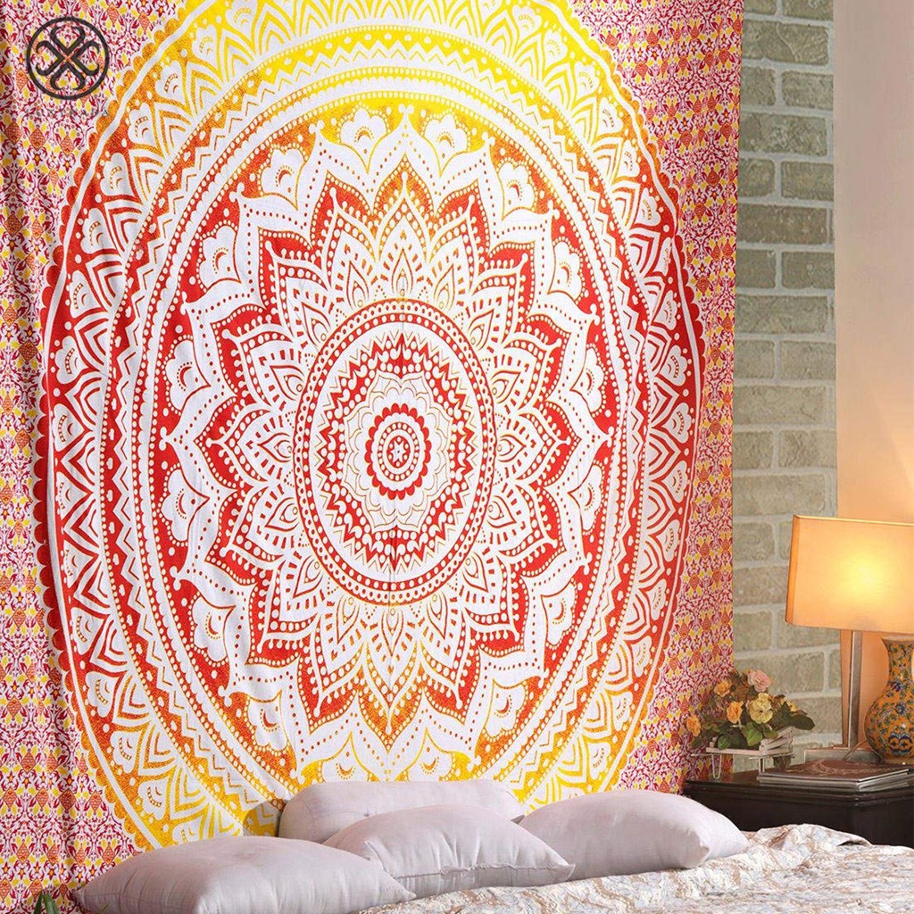 Luxtrada Bohemian Mandala Tapestry Hippie Wall Hanging Tapestry