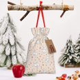 thumbnail image 6 of Fuzoiu Cute Rabbit Print Christmas Gift Bag,Burlap Gift Bag with Drawstring Closure & Hang Tag,Perfect for Holidays, Birthdays, and Special Occasions-Medium, 6 of 7