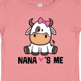 thumbnail image 4 of Inktastic Nana Loves Me Girl Cow Girls Baby T-Shirt, 4 of 5