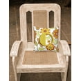 thumbnail image 2 of Carolines Treasures CJ2003-PW-Parent Letter Floral Mustard and Green Canvas Fabric Decorative Pillow CJ2003  multicolor, 2 of 2